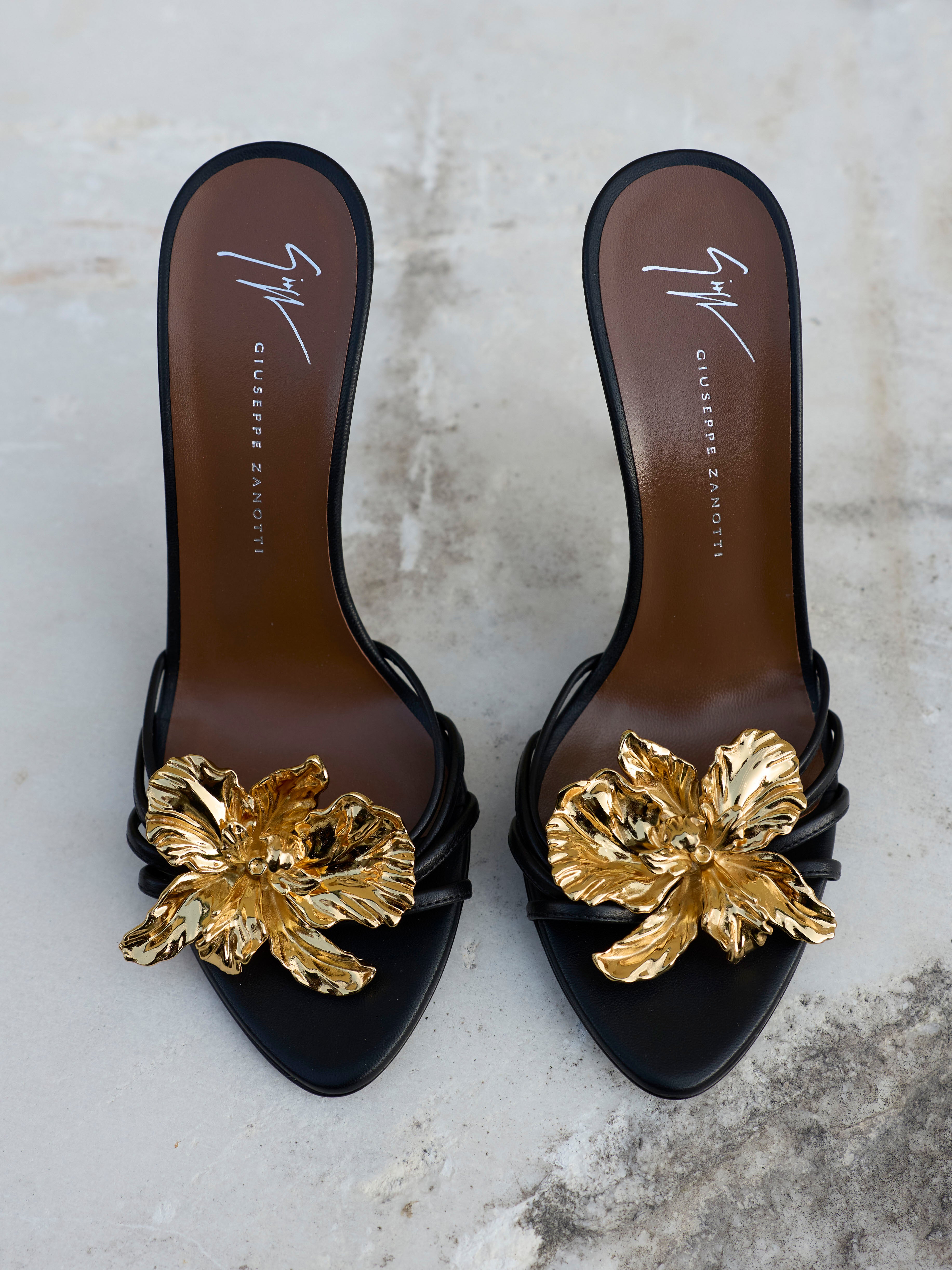 ORCHID CRYSTAL MULE 90 | GIUSEPPE ZANOTTI