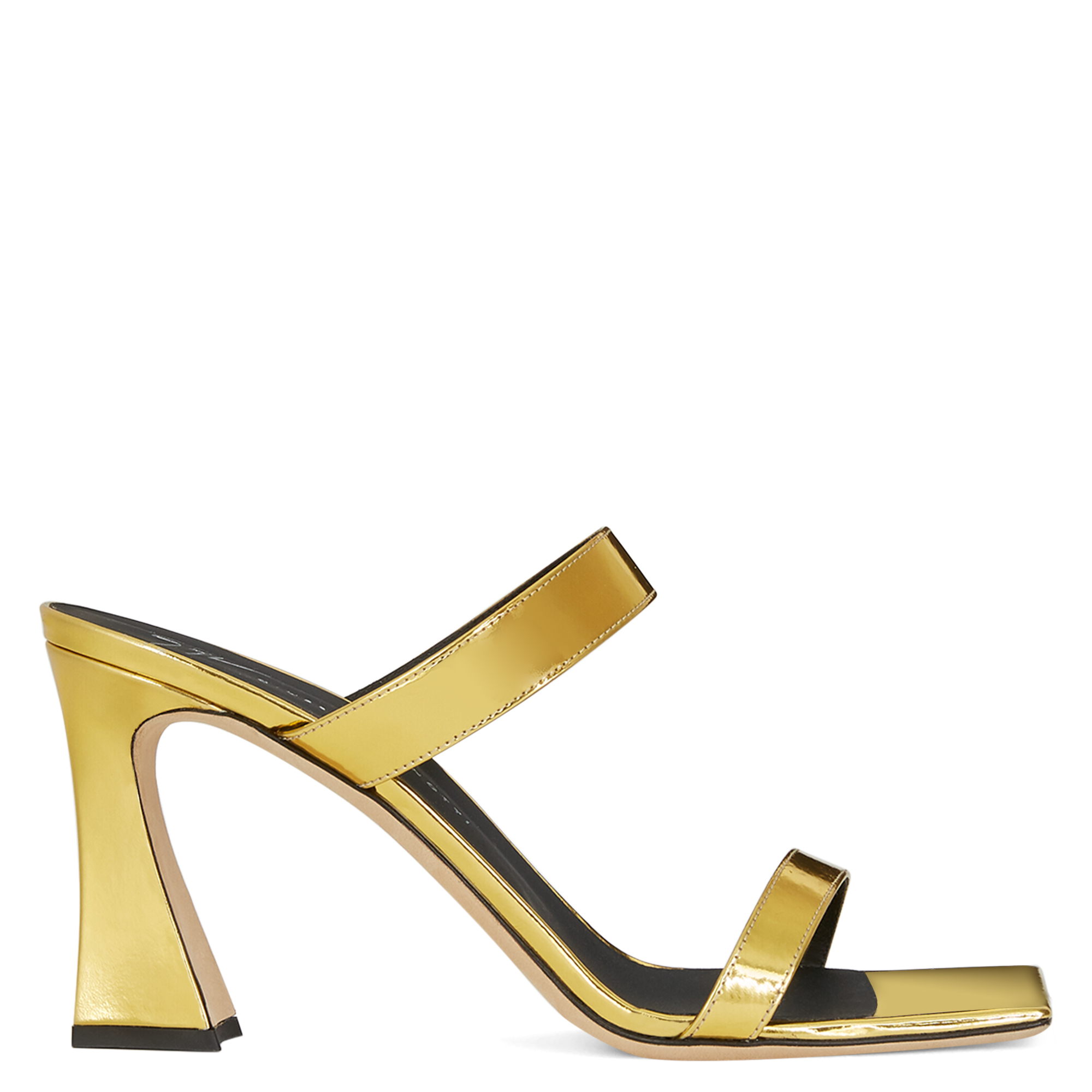 Giuseppe Zanotti Flaminia Patent Leather Sandals In Gold