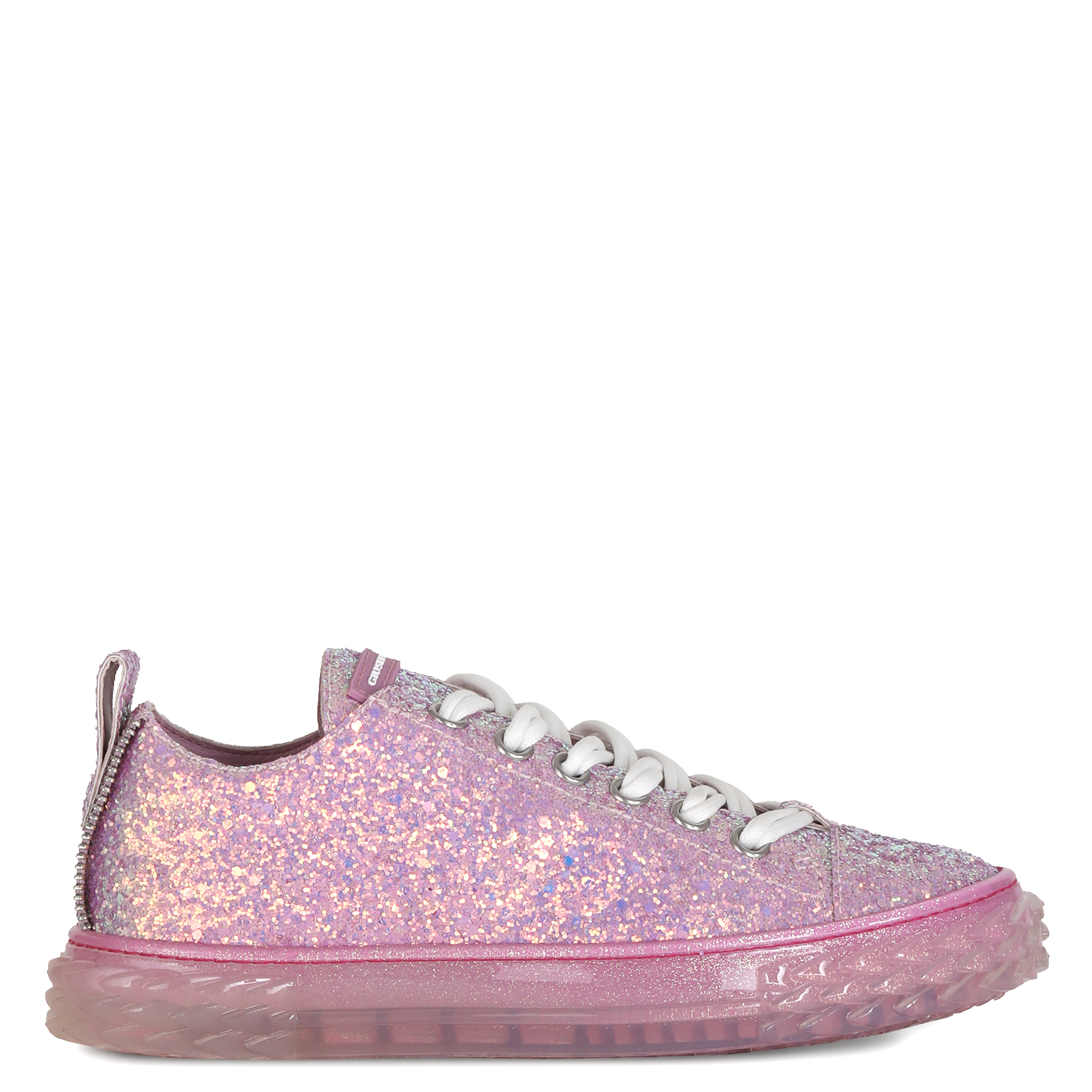 Giuseppe Zanotti Blabber Glitter-embellished Sneakers In Pink