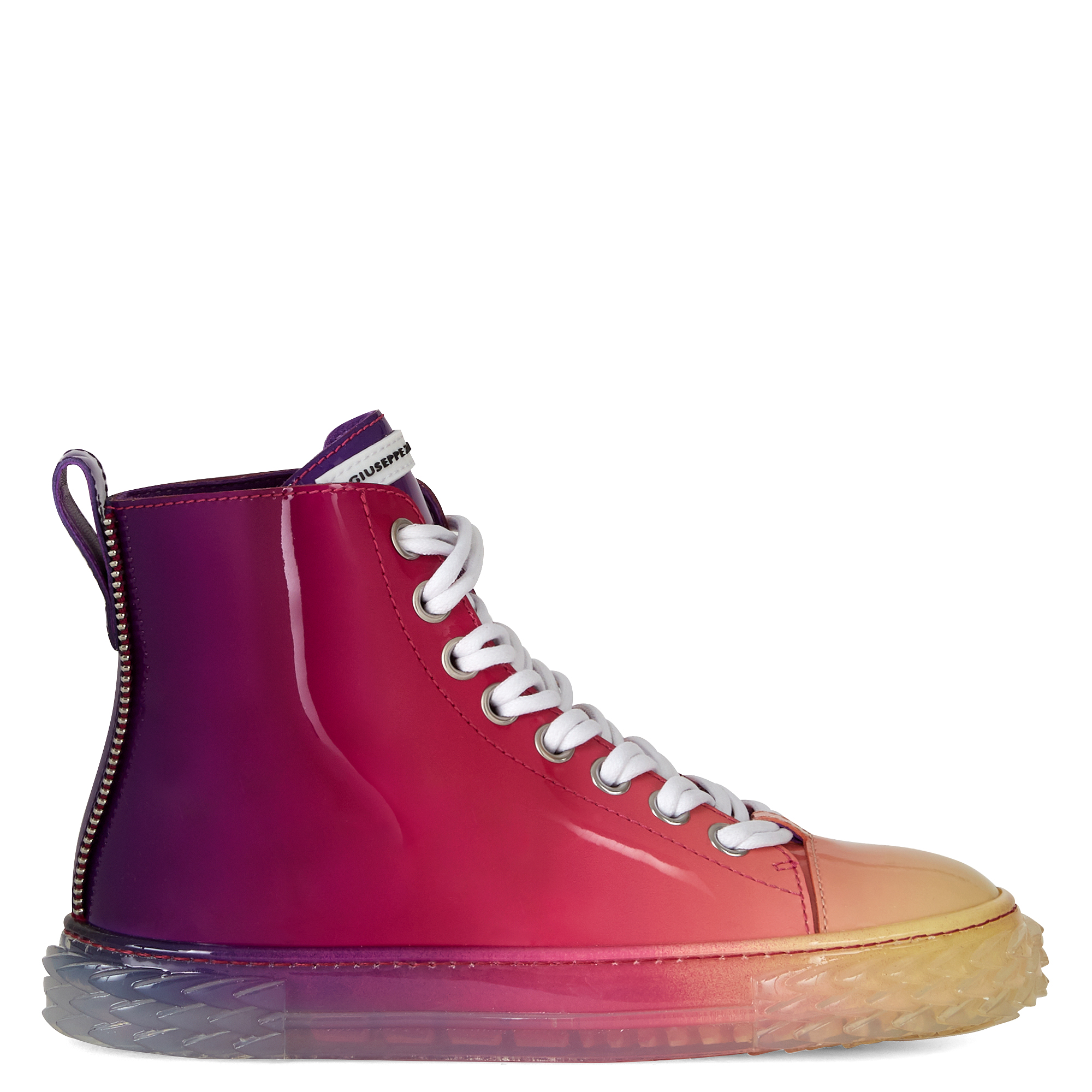 Giuseppe Zanotti Gradient Effect High-top Sneakers In Red