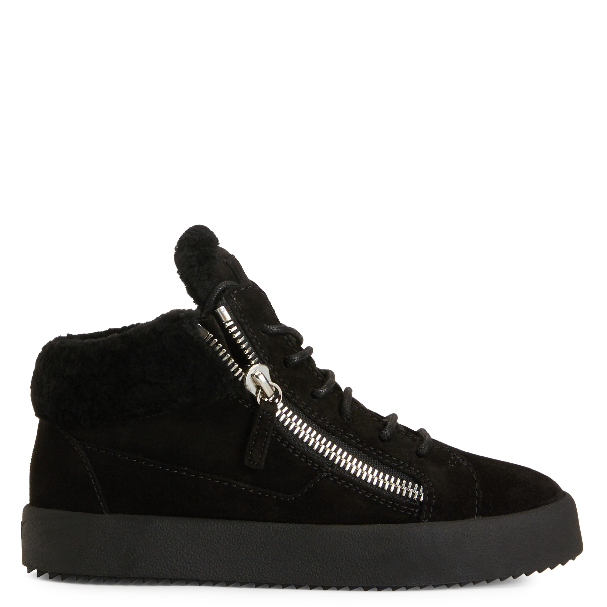 Giuseppe Zanotti Side Zip Low-top Sneakers In Black
