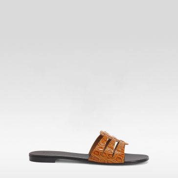 サンダル・ミュール Blahir Flat Sandals - Giuseppe Zanotti - Leather - Brown BLAHIR FLAT