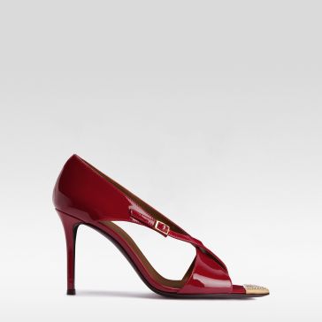 INTRIIGO CROISÉE CRYSTAL 90: Sandals Black | Giuseppe Zanotti