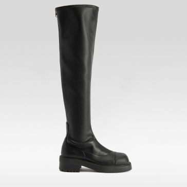 ジュゼッペザノッティ　ロングブーツ　黒色 Giuseppe Zanotti / ジュゼッペザノッティ チェーン金具 牛革
