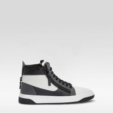 8万新品ザノッティビジュー COBY: Mid top sneakers Blue | Giuseppe Zanotti