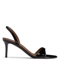 LILIBETH 70: Sandals Black | Giuseppe Zanotti