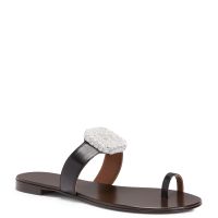 サンダル・ミュール Blahir Flat Sandals - Giuseppe Zanotti - Leather - Brown BLAHIR FLAT
