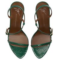 AUDRINETTE 90: Sandals Green | Giuseppe Zanotti