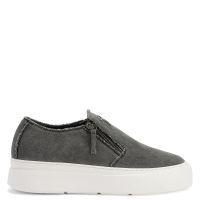 GZ MIKE ZIP: Slip-on Grey | Giuseppe Zanotti