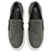 GZ MIKE ZIP: Slip-on Grey | Giuseppe Zanotti