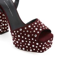 NEW BETTY SPARKLE - Bordeaux - Sandals
