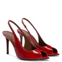 INTRIIGO OPEN TOE 90: Pumps Red | Giuseppe Zanotti