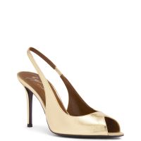 INTRIIGO OPEN TOE 90: Pumps Gold | Giuseppe Zanotti