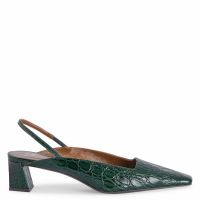 ペリーコ TEA10 ANELLI FIBBIA OPEN TOE BRENDHA SABOT 45: Pumps Green | Giuseppe Zanotti