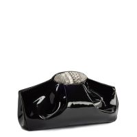 フリルバネ口バック୨୧ 3way GZ DUMPLING: Clutches Black | Giuseppe Zanotti