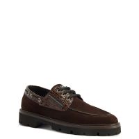 RIVAUX: Lace up Brown | Giuseppe Zanotti