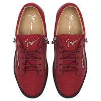 FRANKIE - Red - Low-top sneakers