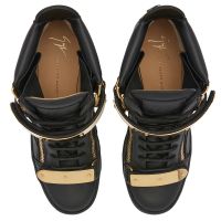 COBY WEDGE - Black - Mid top sneakers