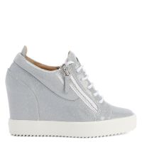 ADDY  WEDGE - Argent - Sneakers montante