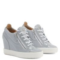 ADDY  WEDGE - Silver - Mid top sneakers
