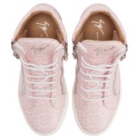KRISS MONOGRAM - Pink - Mid top sneakers