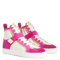 GIUSEPPE ZANOTTI ZENAS - Pink - Mid top sneakers