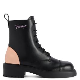 Herrnalise Women's Ankle Boots with Buckle, High Heel
