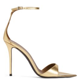 GIUSEPPEZANOTTI GOLD BIJOUX SANDAL新品未使用 ORCHID MULE 105: Sandals Gold | Giuseppe Zanotti