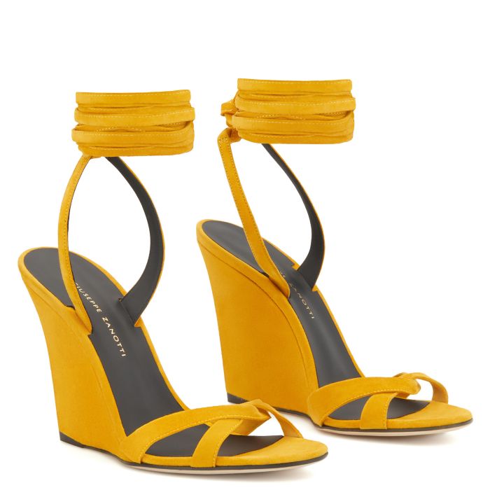 giuseppe zanotti yellow shoes