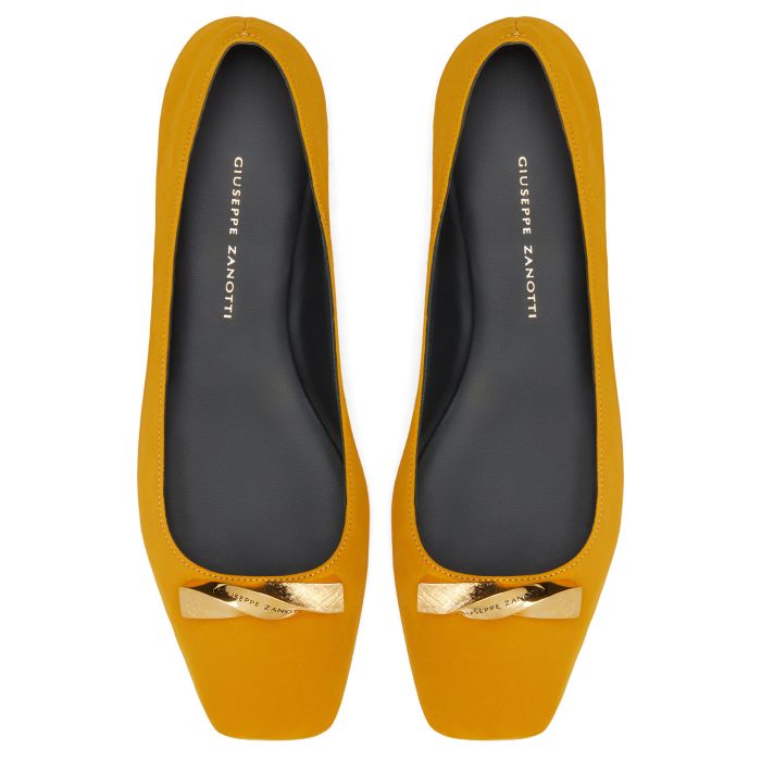 yellow ballet flats