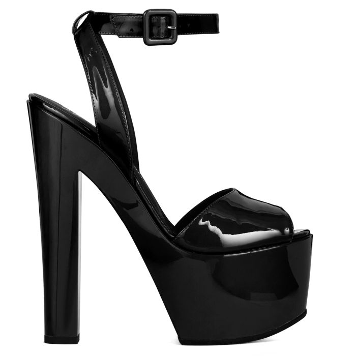 Black platform heels - Shoelace - Women's Shoes, Bags and Fashion