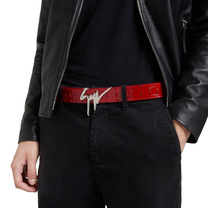 red giuseppe belt