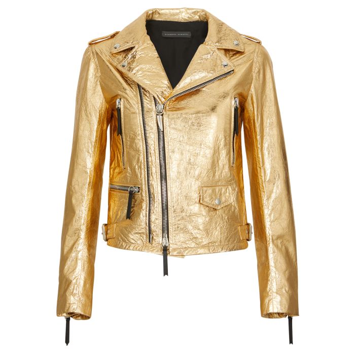 gold leather jackets
