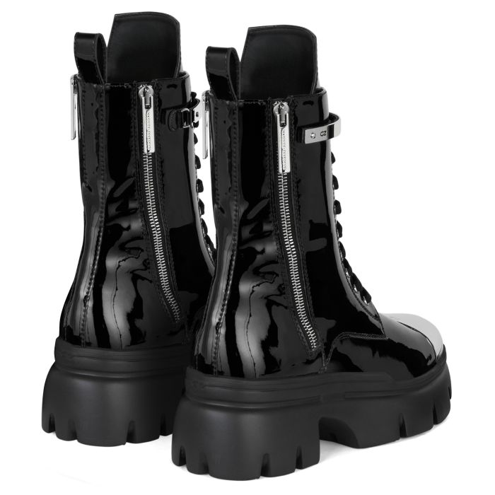 metal combat boots