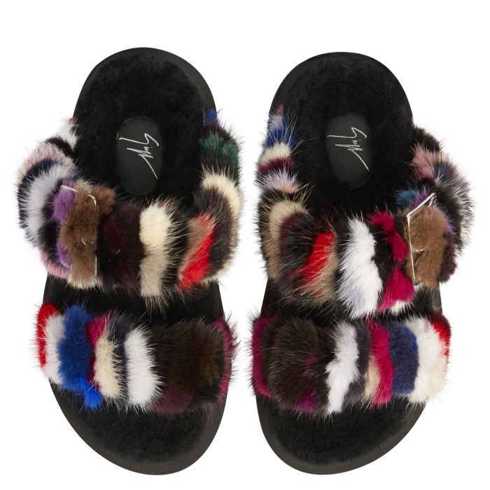 FURRY HER - Multicolor - Flats