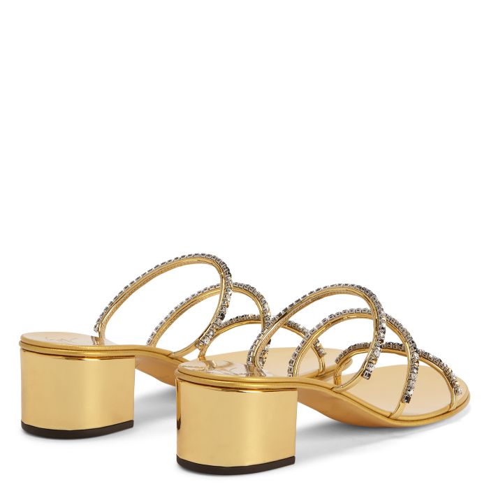 DARK COLORFUL - Gold - Sandals