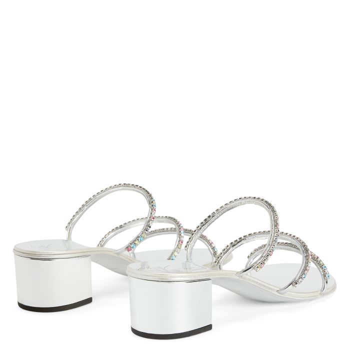 DARK COLORFUL - Silver - Sandals