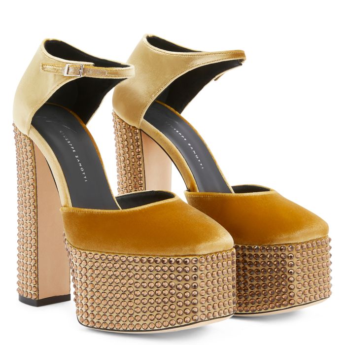 BEBE STRASS - Gold - Sandals