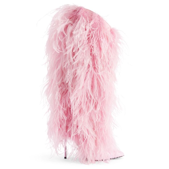 Blush & Rose Gold Feather Boa 72in