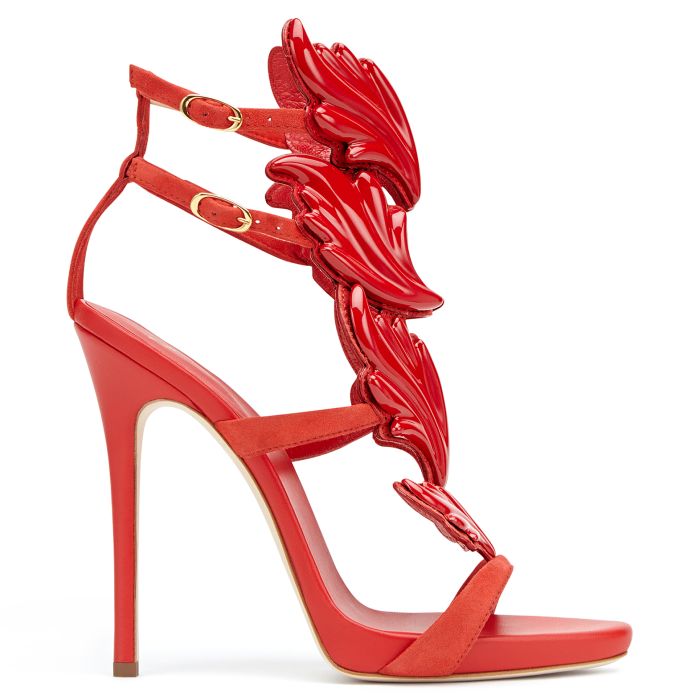 Womens Stacie Red Satin Block High-heel Platform Sandal | Nina Shoes