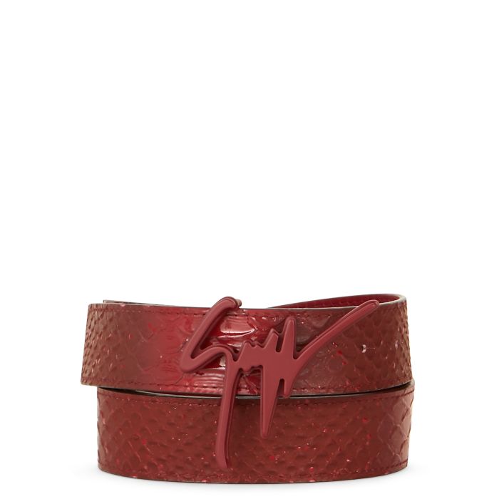 red giuseppe belt