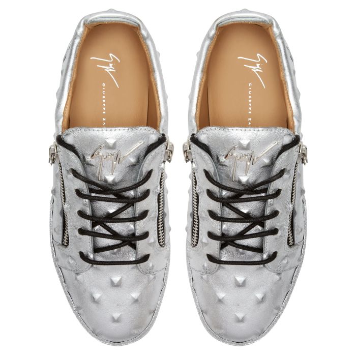 FRANKIE - Silver - Low-top sneakers