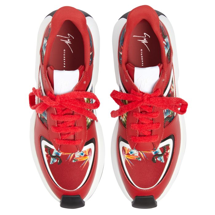 GIUSEPPE ZANOTTI FEROX - Red - Low top sneakers