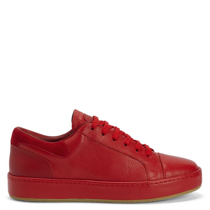 Prada Men's 4E3355 Red Nylon Fashion Sneakers Shoes