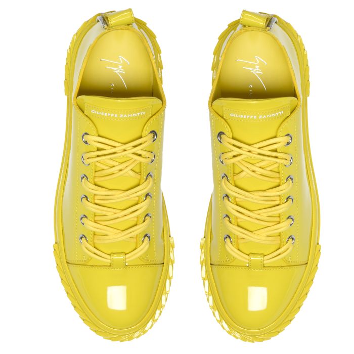yellow low top sneakers