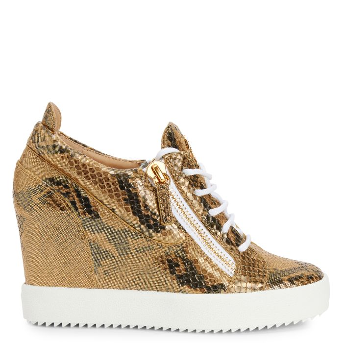 KRISS WEDGE - Gold - High top sneakers