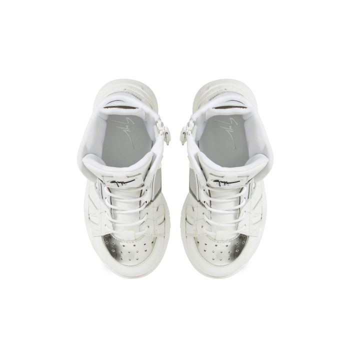 TALON JR. - Silver - Mid top sneakers