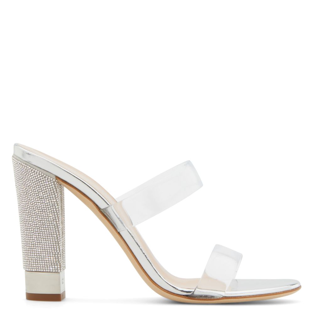 silver sandals