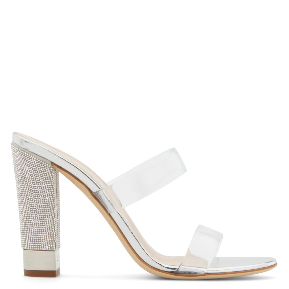 giuseppe zanotti silver sandals