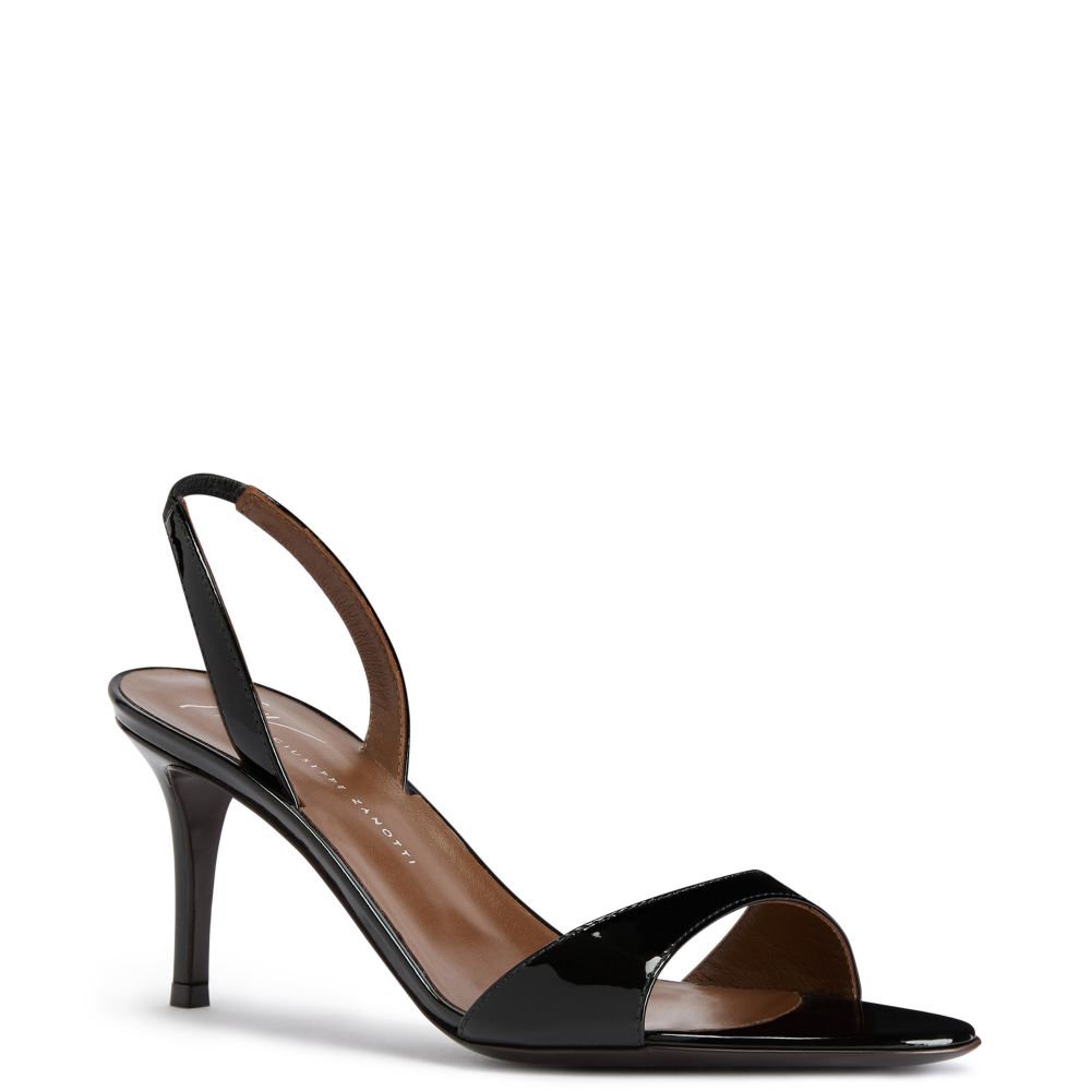 LILIBETH 70: Sandals Black | Giuseppe Zanotti